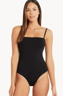 Eco Essentials High Leg Bandeau One Piece