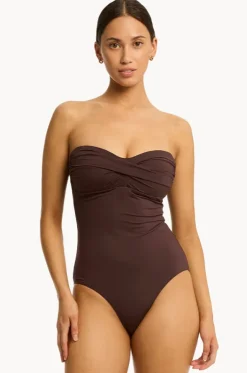 Eco Essentials Twist Bandeau One Piece
