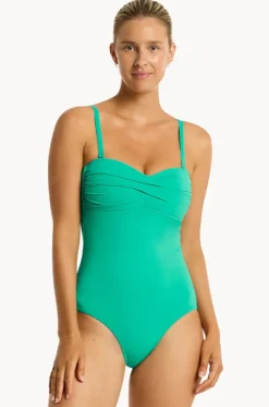Eco Essentials Twist Bandeau One Piece