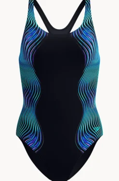 Engineered Print Butterfly Back One Piece
