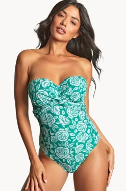 English Rose Tatiana G Cup Twist Bandeau One Piece