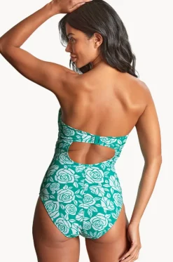 English Rose Tatiana G Cup Twist Bandeau One Piece