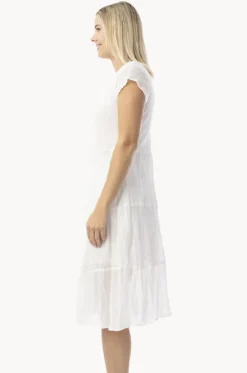 Essentials Cotton Gauze Bias Dress
