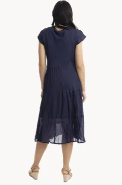 Essentials Cotton Gauze Bias Dress