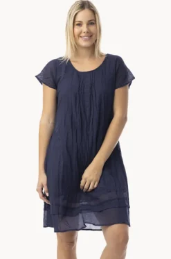 Essentials Gauze Frill Hem Dress