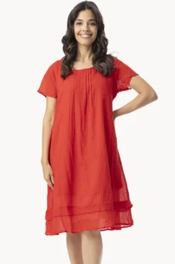 Essentials Gauze Frill Hem Dress