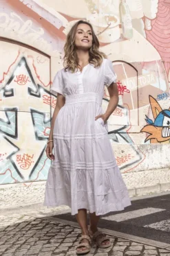 Essentials Poplin Maxi Dress