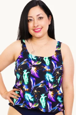 Exotic Meadow Blouson Tankini Separate