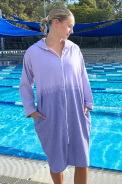 Fade Hooded Towelling Robe L/XL