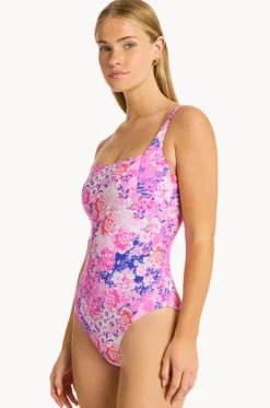 Fiesta Square Neck Bralette One Piece
