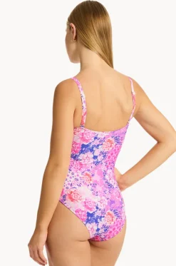 Fiesta Square Neck Bralette One Piece