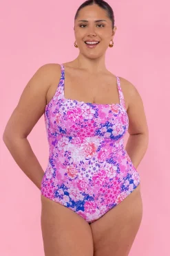 Fiesta Square Neck Bralette One Piece