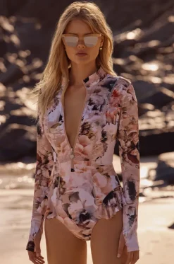 Fiore Frill Long Sleeve Sunsuit