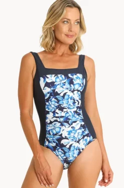 Floral Square Neck One Piece
