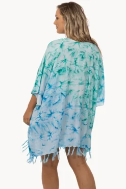 Fluro Dye V Neck Cover Up