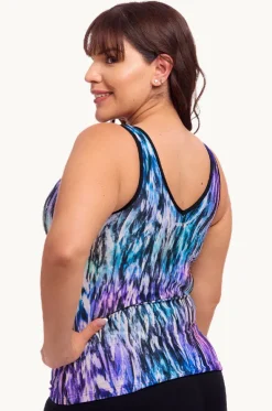 Fly Dye DD/E Cup Zip Tankini Separate