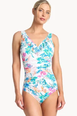Fresia DD/E Cup Mesh Frill One Piece