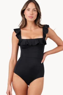 Frill Classic Square Neck One Piece
