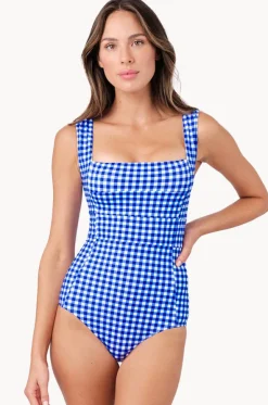 Gingham Classic Square Neck One Piece