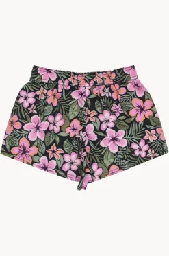 Girls Active Floral Boardshort