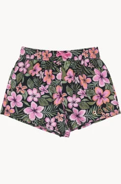 Girls Active Floral Boardshort
