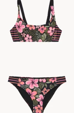 Girls Active Floral Bralette Set