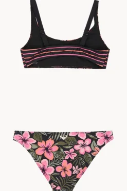 Girls Active Floral Bralette Set