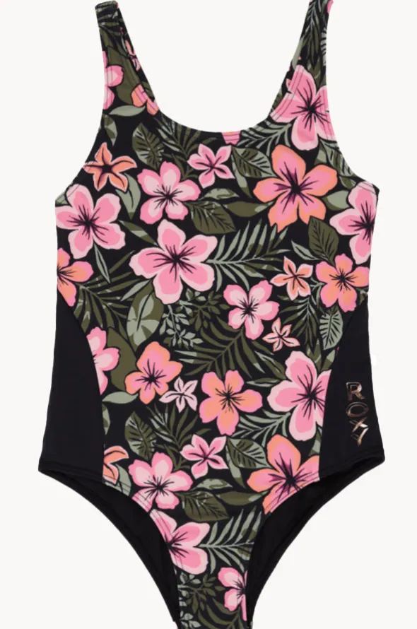 Girls Active Floral One Piece