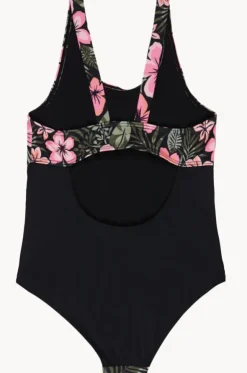 Girls Active Floral One Piece