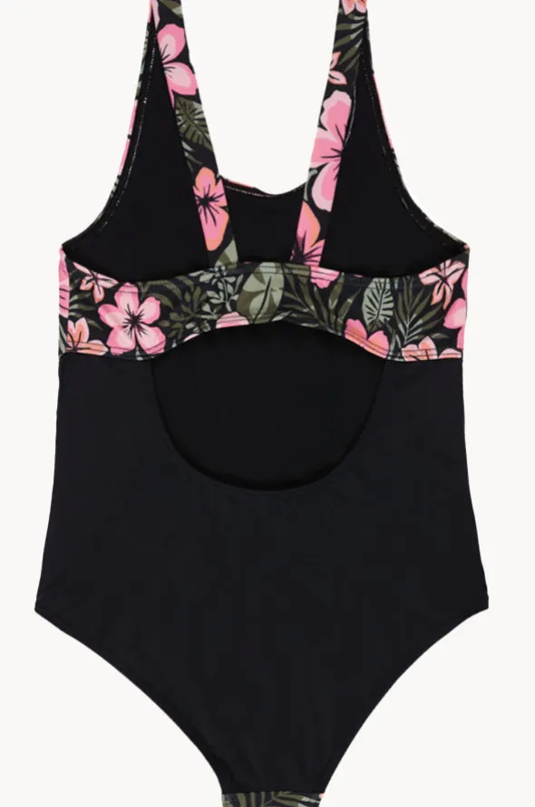 Girls Active Floral One Piece