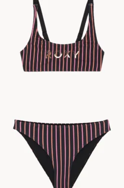 Girls Active Stripe Bralette Set