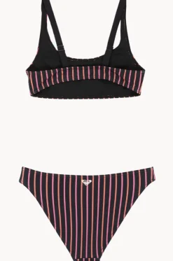 Girls Active Stripe Bralette Set