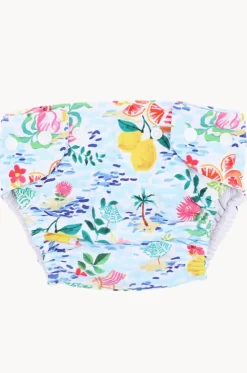 Girls Addison Aqua Nappy