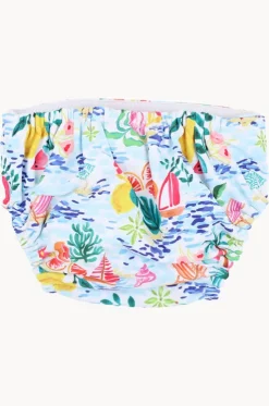 Girls Addison Aqua Nappy