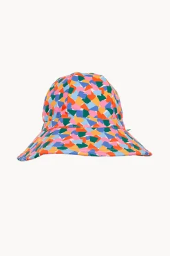 Girls Art Fun Wide Brim Swim Hat