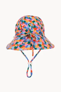 Girls Art Fun Wide Brim Swim Hat