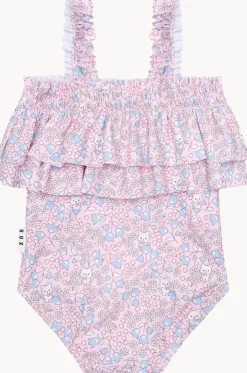 Girls Bluebell Floral Frill One Piece
