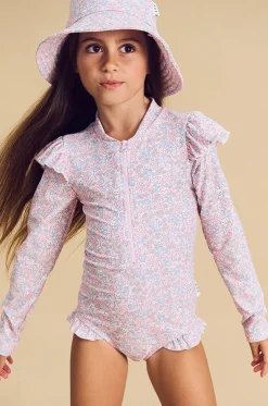Girls Bluebell Floral Sunsuit