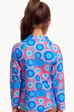 Girls Bundjalung Blue Suntop