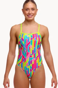 Girls Candy Cracks Tie Me Tight One Piece