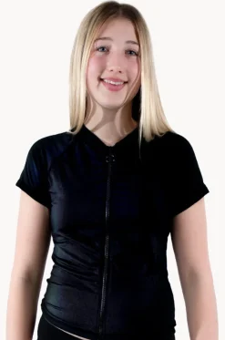 Girls Cap Sleeve Rashie