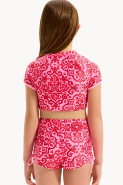 Girls Capri Tile Suntop Set