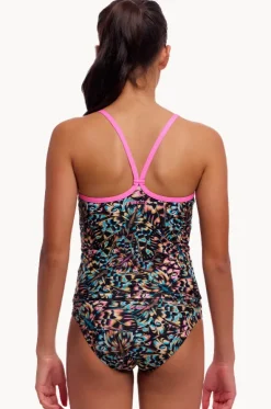 Girls Copper Cluster Tankini Set