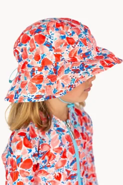 Girls Coral Sunhat