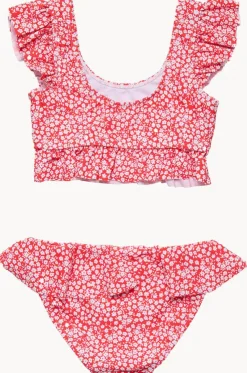 Girls Ditsy Bloom Frilled Crop Set