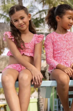 Girls Ditsy Bloom Frilled Crop Set