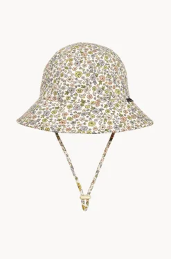 Girls Floret Ponytail Bucket Hat