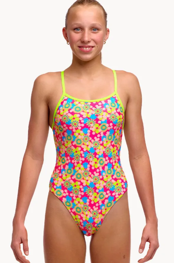 Girls Flow Blow Single Strap One Piece