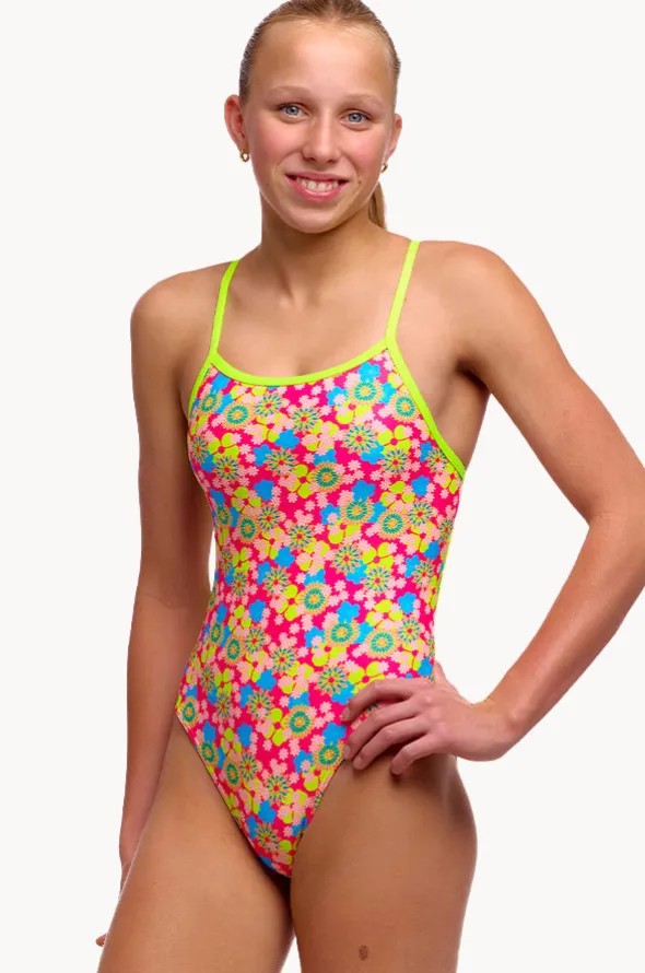 Girls Flow Blow Single Strap One Piece