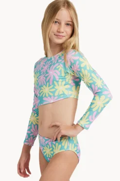 Girls Flower Lover Crop Suntop Set